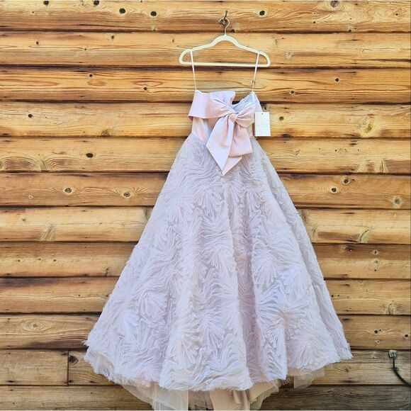 MAC DUGGAL 20584 Strapless Front Bow Knot Tulle Gown Dress - Picture 2 of 14